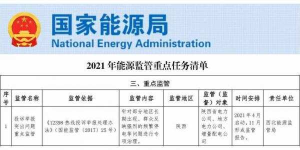 被国家能源局点名：陕西，为何屡现“频繁停电”？